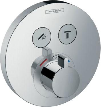 Термостат для 2 потребителей, СМ Hansgrohe ShowerSelect S 15743000 хром