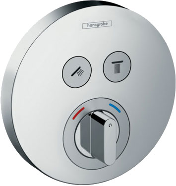 Термостат для 2 потребителей Hansgrohe ShowerSelect S 15748000 хром
