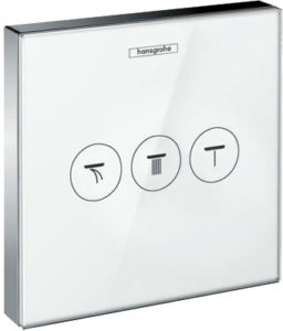 Модуль Hansgrohe ShowerSelect Glass ShowerSelect с 3 запорными клапанами, стеклянный