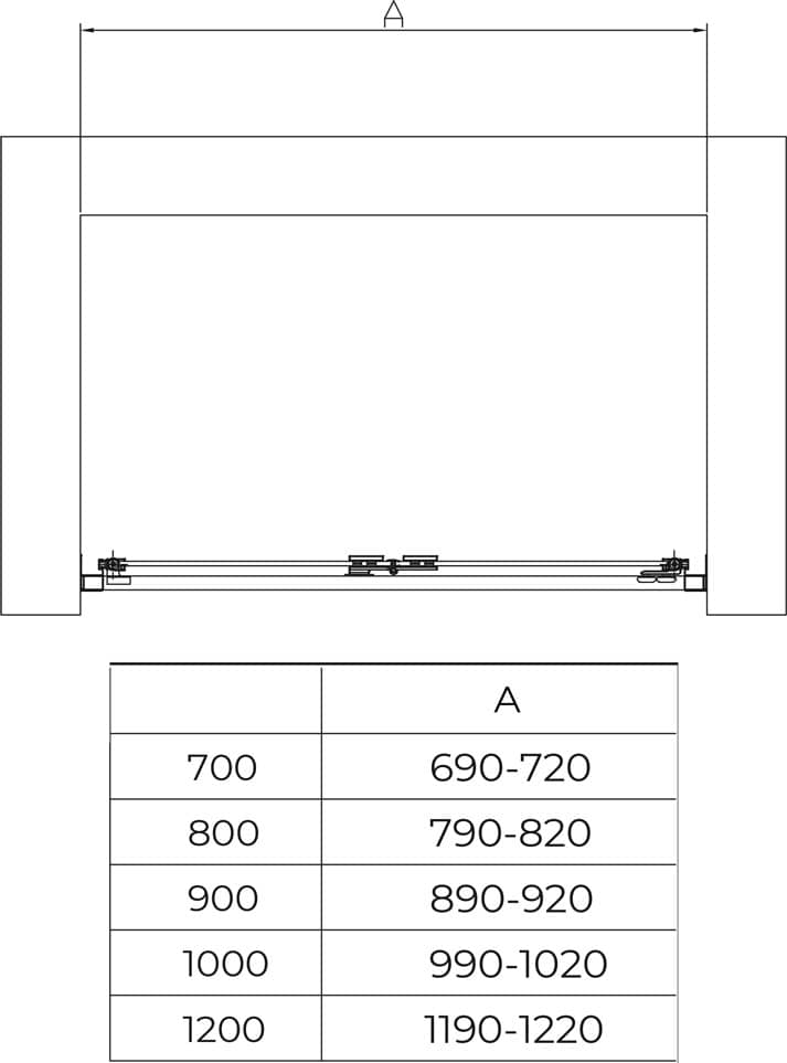 RGW Passage PA-21B 06082108-14 80 см - Купить - Душевая дверь