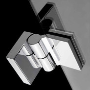 Пристенная петля с подъемно–опускным механизмом и системой позиционирования двери
